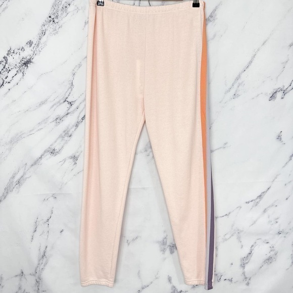 Wildfox | Grapefruit Stripes Knox Pants | Sz L - Picture 1 of 10